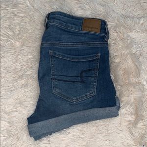 American eagle stretch jean shorts